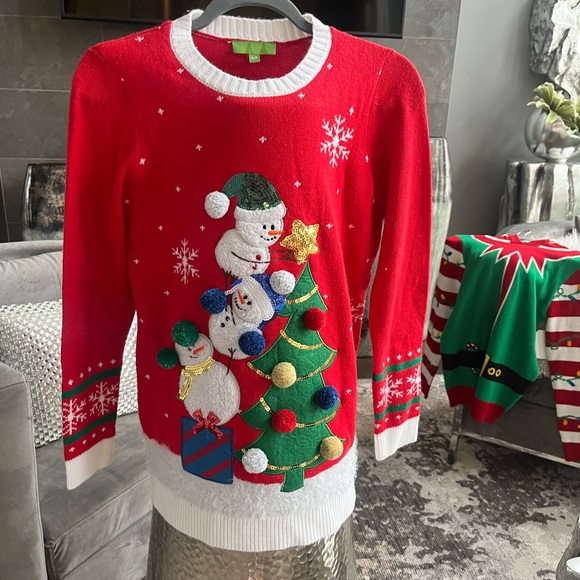 Cutest 🎄☃️cuddly ugly Christmas sweater 🎄☃️size small ☃️❄️🎄 - Picture 10 of 14